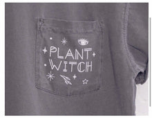 Load image into Gallery viewer, Plant Witch Vintage Pocket T-Shirt | Charcoal