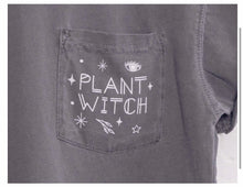 Load image into Gallery viewer, Plant Witch Vintage Pocket T-Shirt | Charcoal
